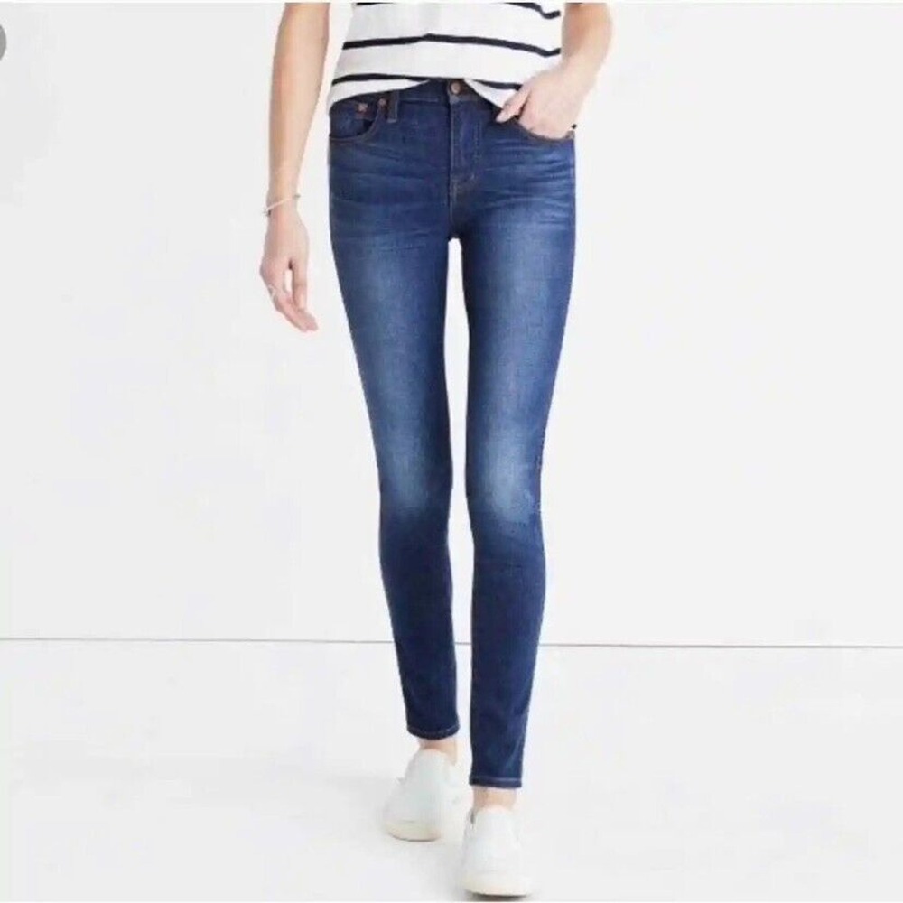 Madewell High Riser Skinny Blue Denim Jeans Womens‎ 24